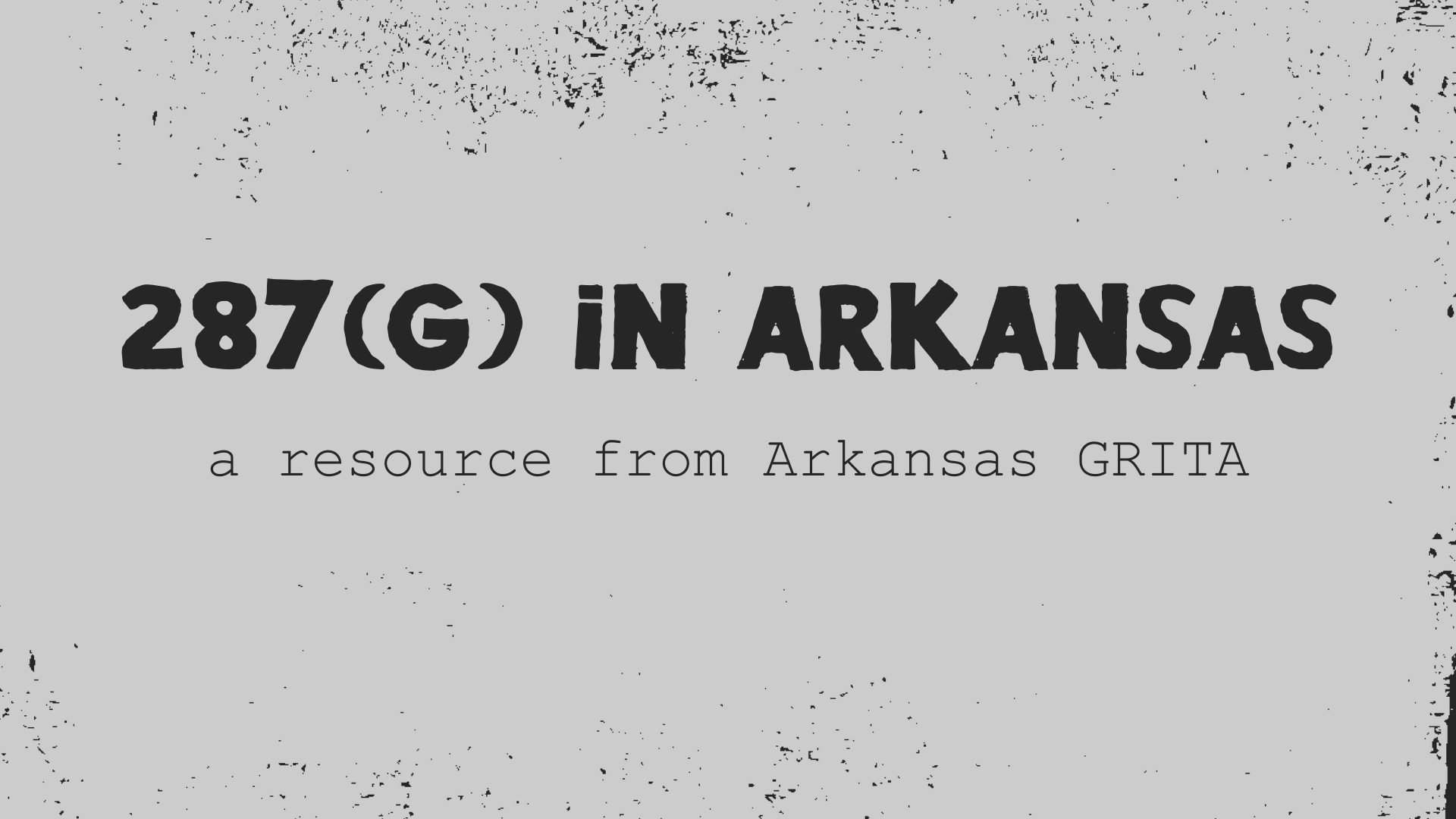 What is 287(g) and how does it work in Arkansas?